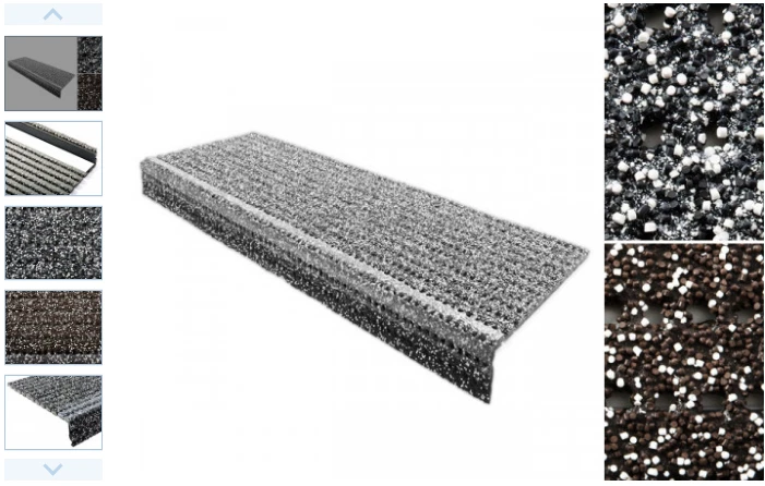 Sicherheits-Stufenmatten für Außenbereiche | 25x73 cm in 2 Farben Teppich Matten