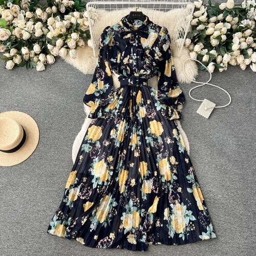 ワンピース SCAN FLOWER CHIFFON DRESS Ameri（アメリ）の「SCAN FLOWER CHIFFON DRESS（ワンピース