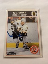 1992-93 Score Canadian 92 NHL Hockey Cards Joe Juneau 453 Boston