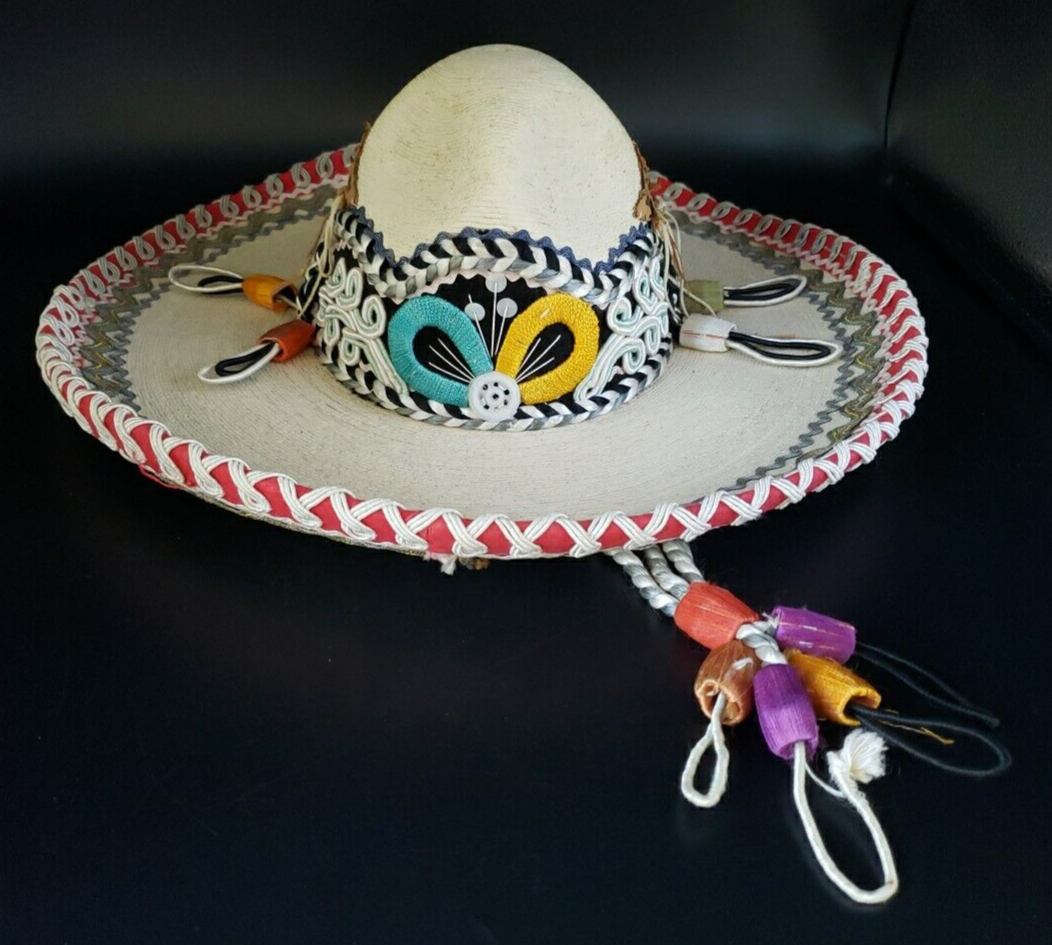 zou tocit Sombrero-S/S 帽子 Vintage 1960 Authentic Sombrero De Palma Casa Chavez Rodolfo