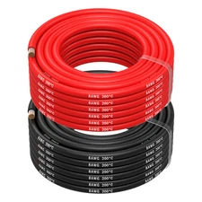 8 AWG Silicone Electronics Cable - 8 Gauge (8.37mm²) - 2 Cables Each 10m / 32.8ft