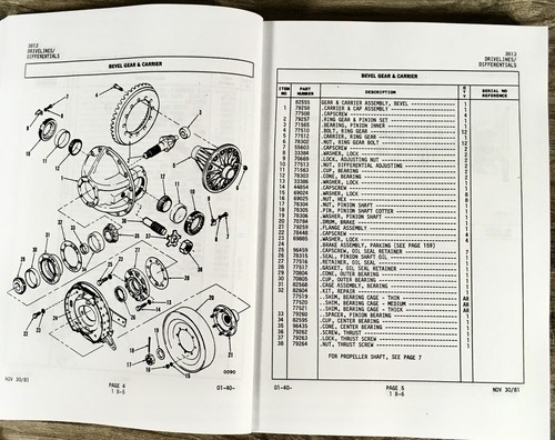 Galion T500C Motor Grader Service Parts Operators Manual Set Repair 07995-10739 - Picture 14 of 24