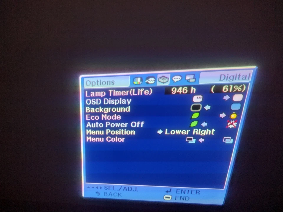 Sharp XV-Z2000 HD 720p Video Projector Works Great 61% Life on Current Bulb DLP - Image 3 of 4