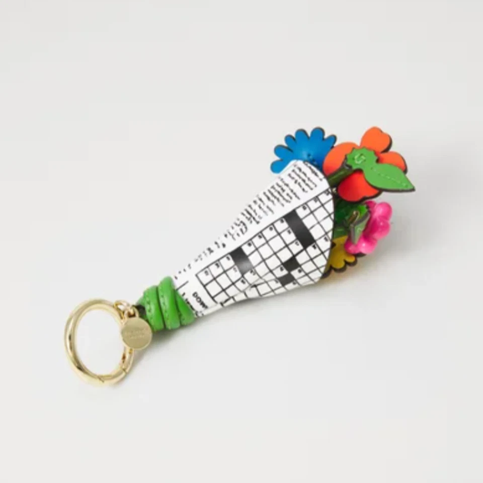 Kate Spade Fresh Picks Bolsa Buquê de Flores Charme Chaveiro Caixa de Presente Palavras Cruzadas - Imagem 3 de 4