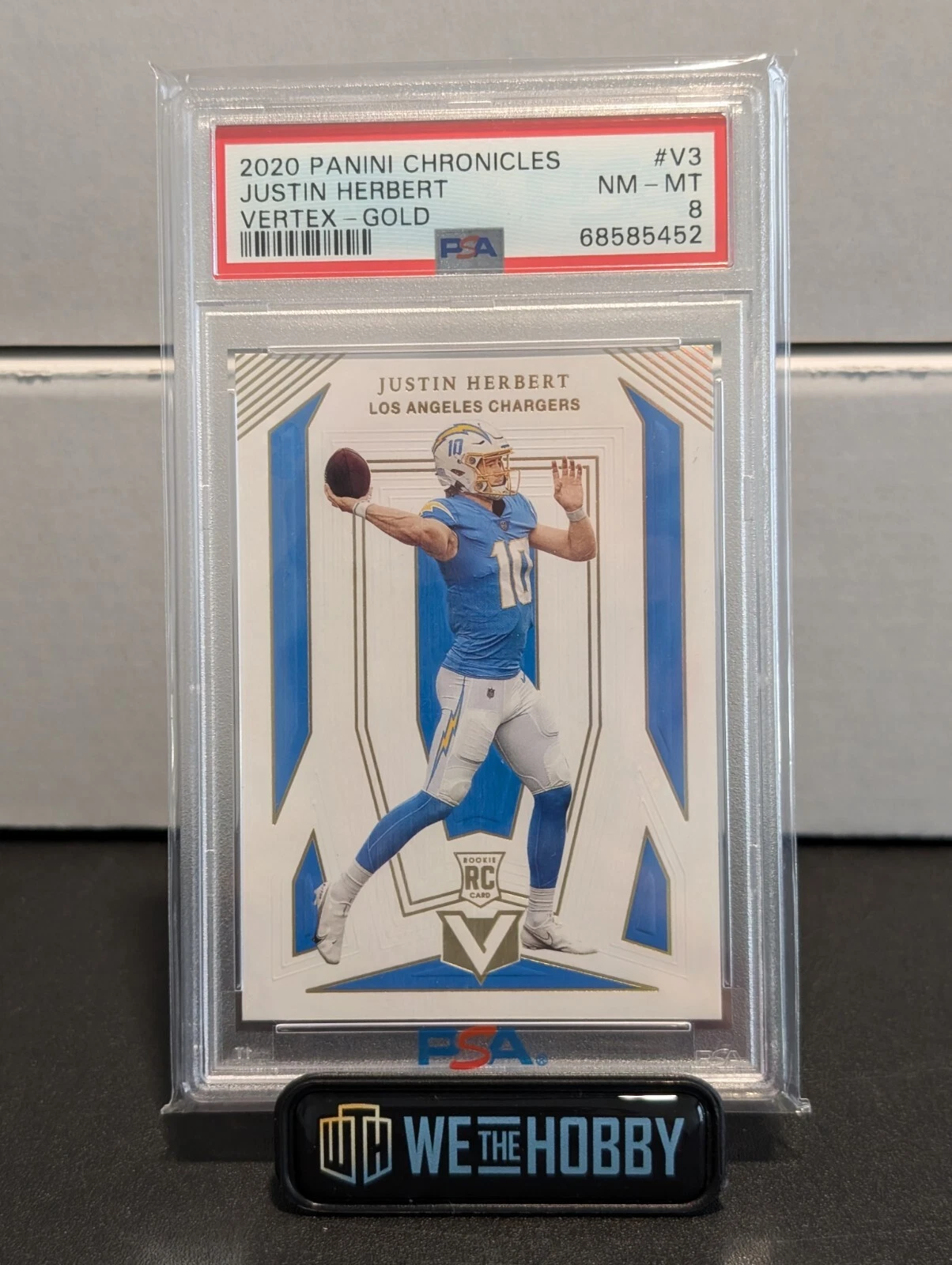 Justin Herbert Panini Chronicles Vertex #V3 Gold