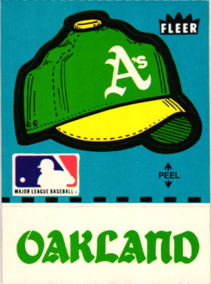 Fleer Team Stickers (1977-1991) / OAKLAND A'S / U Pick Cards / Buy4+ Save50%
