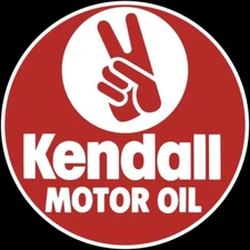 Kendall Motor Oil NEW Sign 28" Dia. Round USA STEEL XL Size