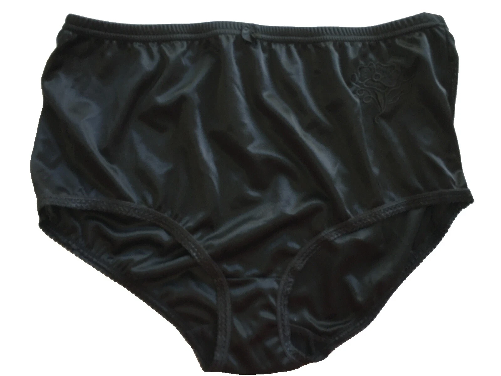 Nylon Black Vintage Panties for Women