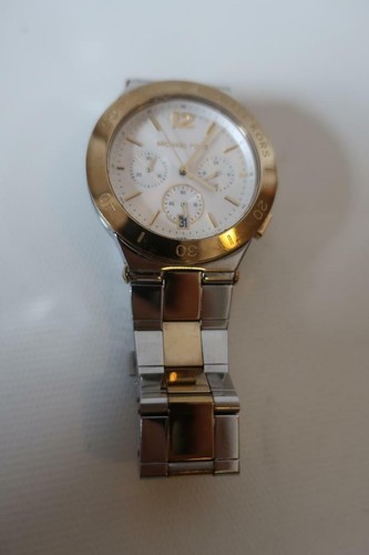 WOMENS MICHAEL KORS MK-5934 SILVER GOLD 