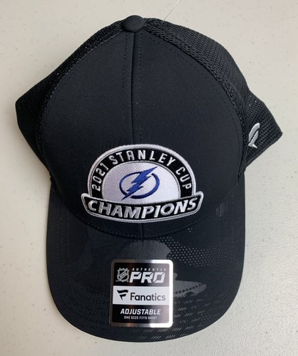 2021 Tampa Bay Lightning Fanatics NHL Stanley Cup Champions Snapback Mütze Cap Neu mit Etikett