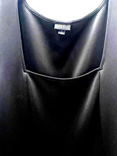 Torrid Midi Skater Dress Black Size 1 Square Neck Sleeveless Pockets