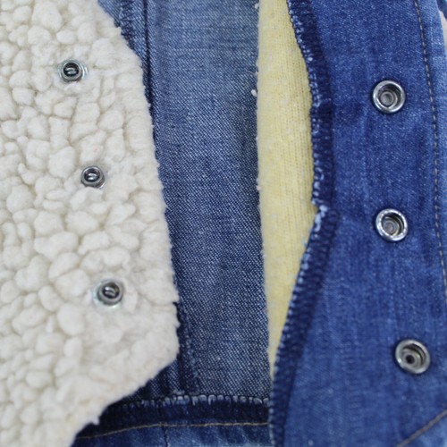 Wrangler Kinder Baby Jeansweste hellbraun/blau Größe 6 - Bild 5 von 6