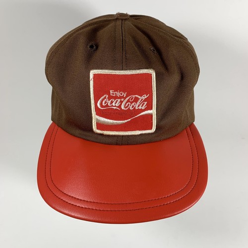 Vintage Coca-Cola Snapback Cap, Brown 