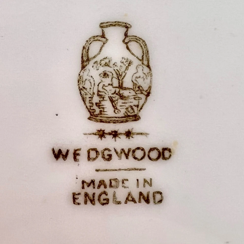 6 PLATOS DE CENA ANTIGUOS FLORALES DE MADERA DE CUÑA - Patrón X9683 - circa 1900 - 10,25" Foto 2 de 4