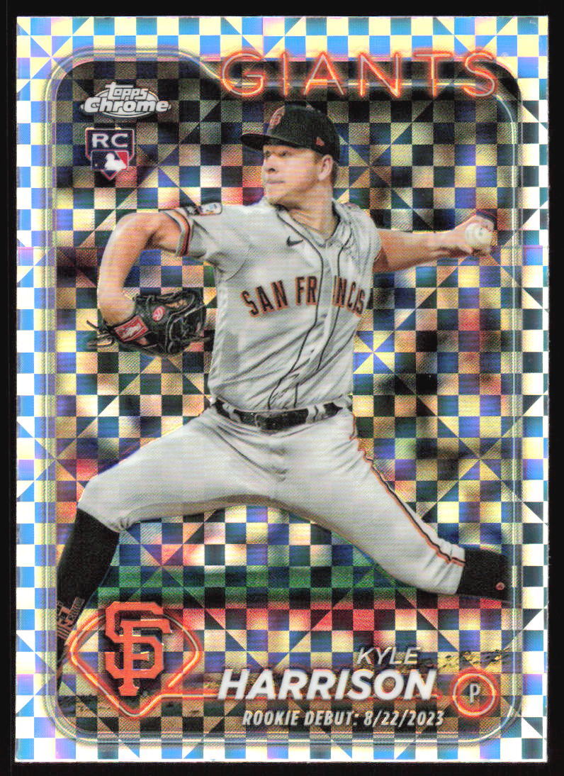 2024 Topps Chrome Update Kyle Harrison #USC157 X-Fractor RC Debut Giants
