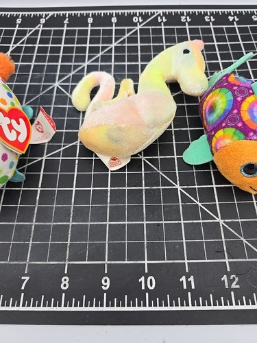 2 McDONALDS HAPPY MEAL TY Beanie Babies + 1 TY Seahorse Plush Toys W/ Tags - Picture 3 of 8