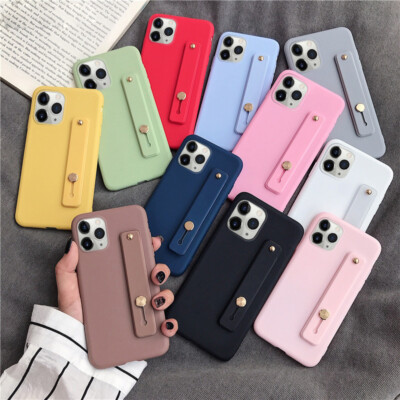 For iPhone 17 16 15 14 13 11 Pro Max Shockproof Hand Strap Matte Soft Case  Cover UK