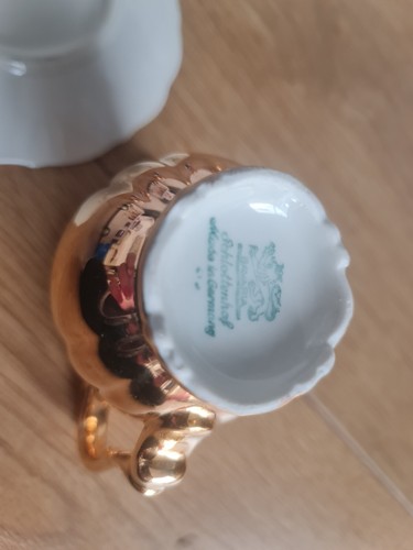 JUEGO DE TÉ PORCELANA ORO BAVIERA ALEMANIA VINTAGE - Imagen 15 de 16