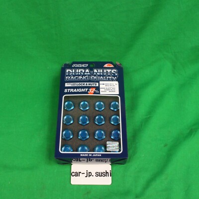 RAYS Duralumin Lock & Nut 19HEX L32 M12X1.5 Dura-Nuts Blue Anodized 20 Pieces
