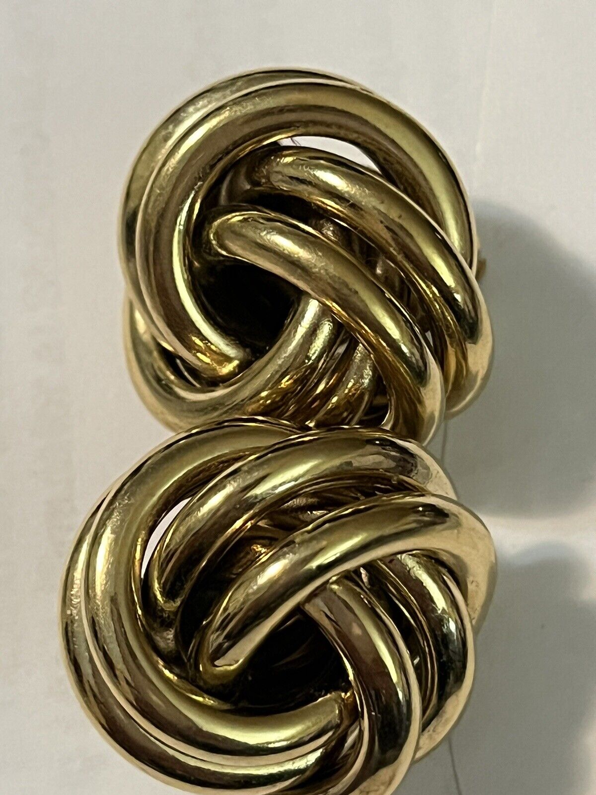 Givenchy Gold Tone Knot/twist Earrings - image 5