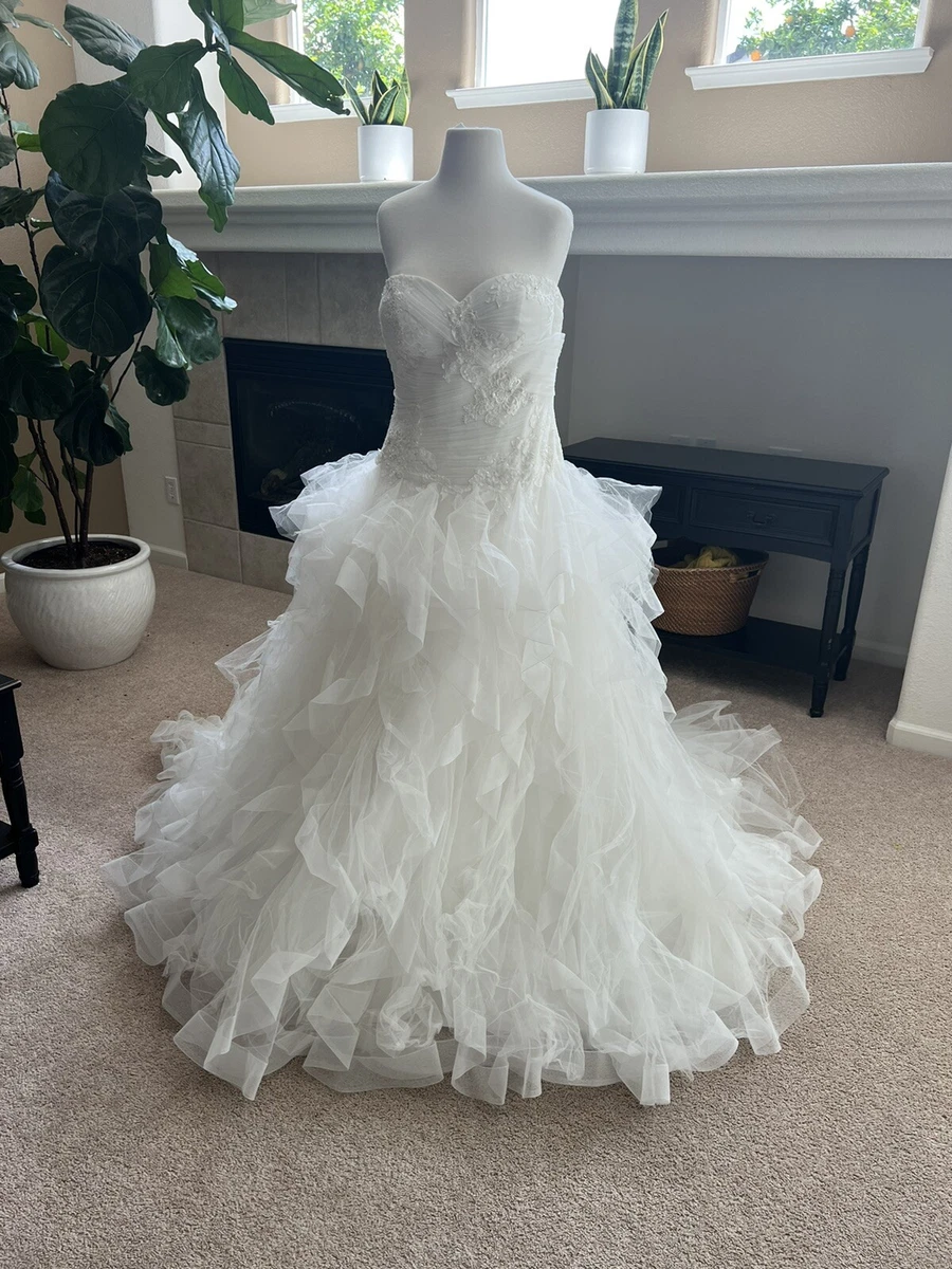 sachin and babi light blue dress Vintage 80s Drop Waist Fairy Wedding Dress – Call Me The Breeze