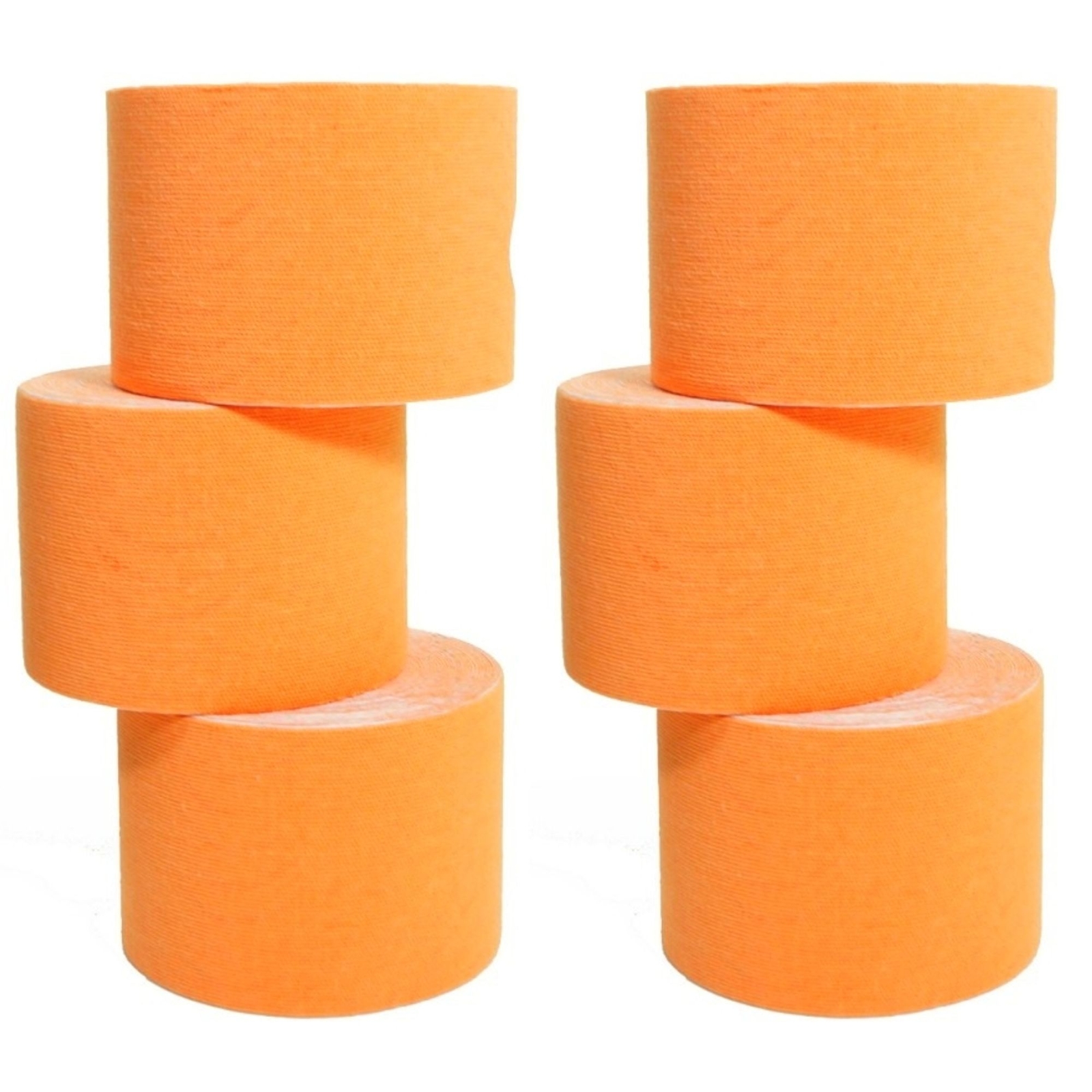 6 Rollen Wawaki Kinesiologie-Tape 5 m x 5,0 cm orange (0,33 /1m)
