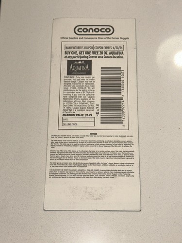 3/6/04 Denver Nuggets NBA Ticket Stub Carmelo RC Rookie Pistons Champs Season - Picture 2 of 2