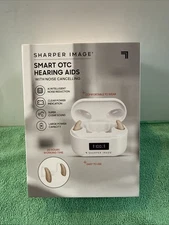 NEW Sharper Image Smart OTC Hearing Aids W/Noise Cancelling