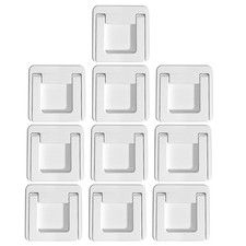 10Pcs Reusable ABS Sliding Door Limiters Cabinet Pull Handles White Safety Locks