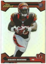 GIOVANI BERNARD - 2013 Topps Finest Refractor- Rookie Football Card #114 (3476a). rookie card picture