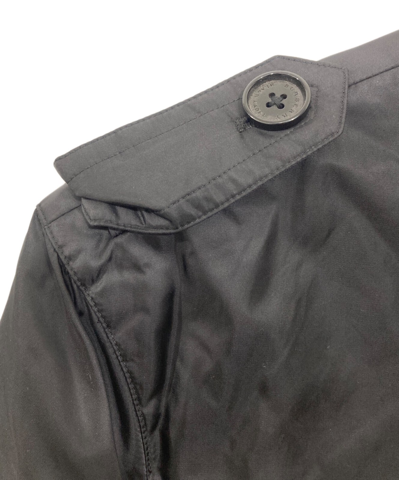 BURBERRY BLACK LABEL Men's Coat BMA43-114-09 Black Nylon Used LL Size XL thumbnail 4