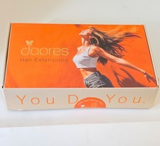 doores 100 Human Hair Clip-In Extensions Blond Straight Thick Soft Women