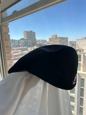 Kangol Tropic 504 Flat Cap Black Mens XL X-Large Ventair Ivy Newsboy Ivy Hat