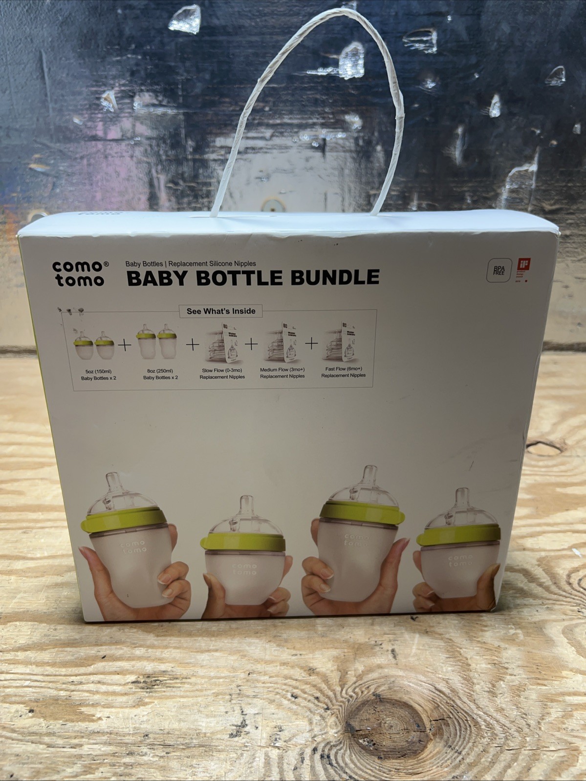 Comotomo Baby Bottle Bundle, Green 4 Bottle Set (new, packag