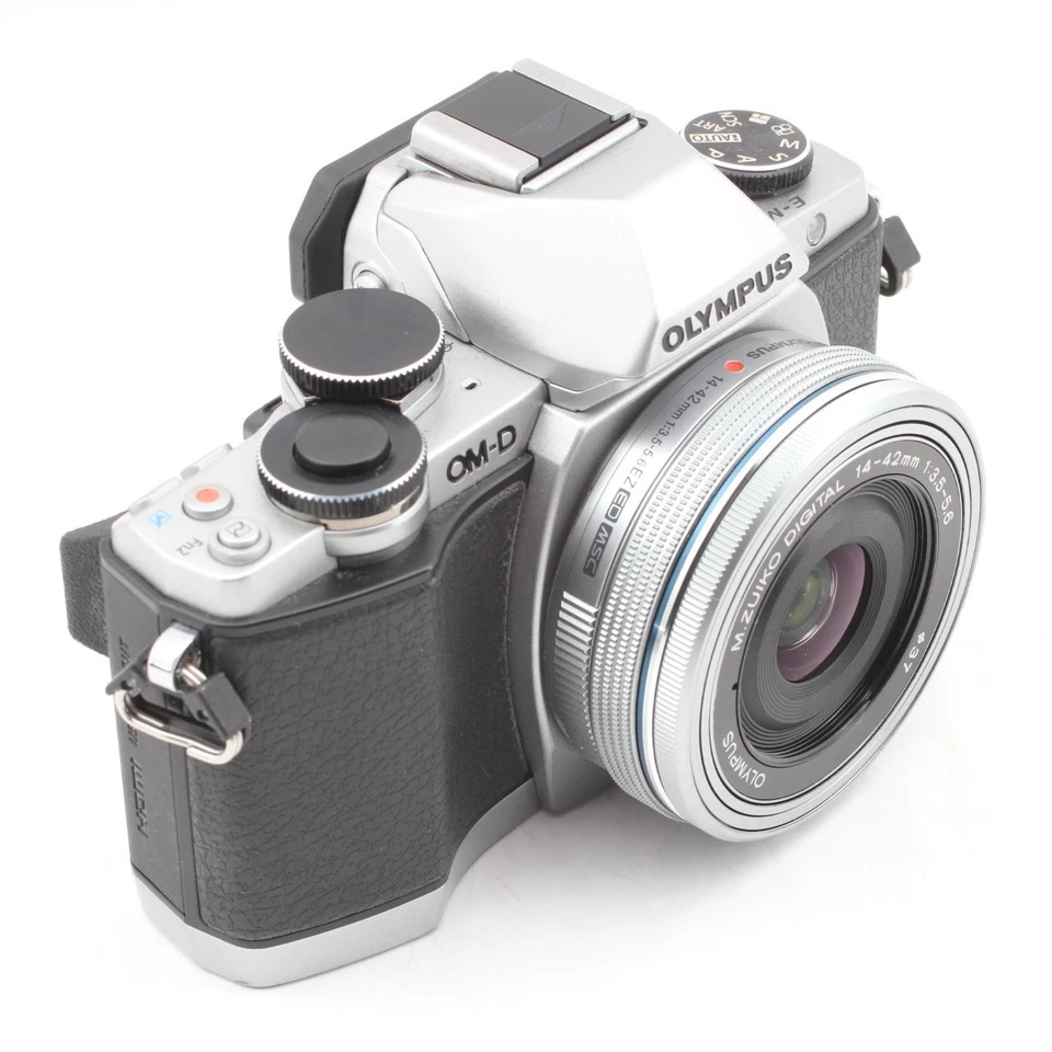 5020shot【NEARMINT】Olympus OM-D E-M10 Silver w/14-42mm 40-150m kit From Japan - Photo 3/4
