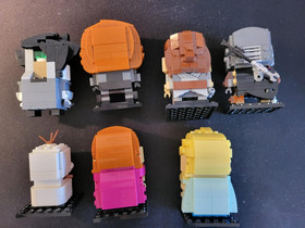 LEGO lot of 7 BrickHeadz - sets 41594, 41591, 41617, 41618, 75317 and 41602