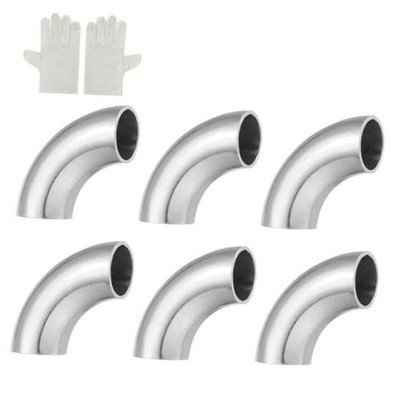Pack 90 Degree Mandrel Bend Elbow with Welding 19mm(3/4'') OD x 16 GA/0.06'' T 6