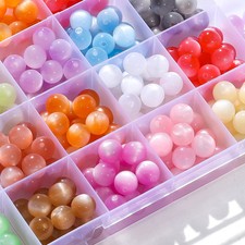 10/20Pcs/Lot 8/10/12mm Resin Round Shape Loose Spacer Beads for Handmade Making