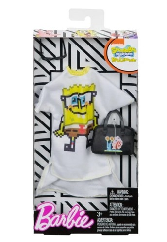 BARBIE SPONGEBOB ABITO BIANCO CONFEZIONE MODA ~ FKT23 - Foto 2 di 3