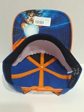 Bioworld Dragon Ball Z Goku Pre-Curved Bill Snapback Cap Hat New