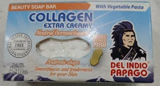 Collagen Extra Creamy Beauty Bar Soap Del Indio Papago  4.40 oz. NEW Product