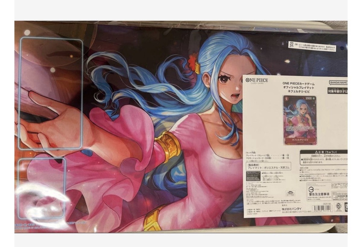 ONE PIECE Card Game Official Playmat Nefeltari Vivi Promo Card Set