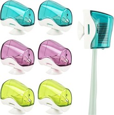 , Toothbrush Holder with Suct Cup Toothbrushed Head Covers s