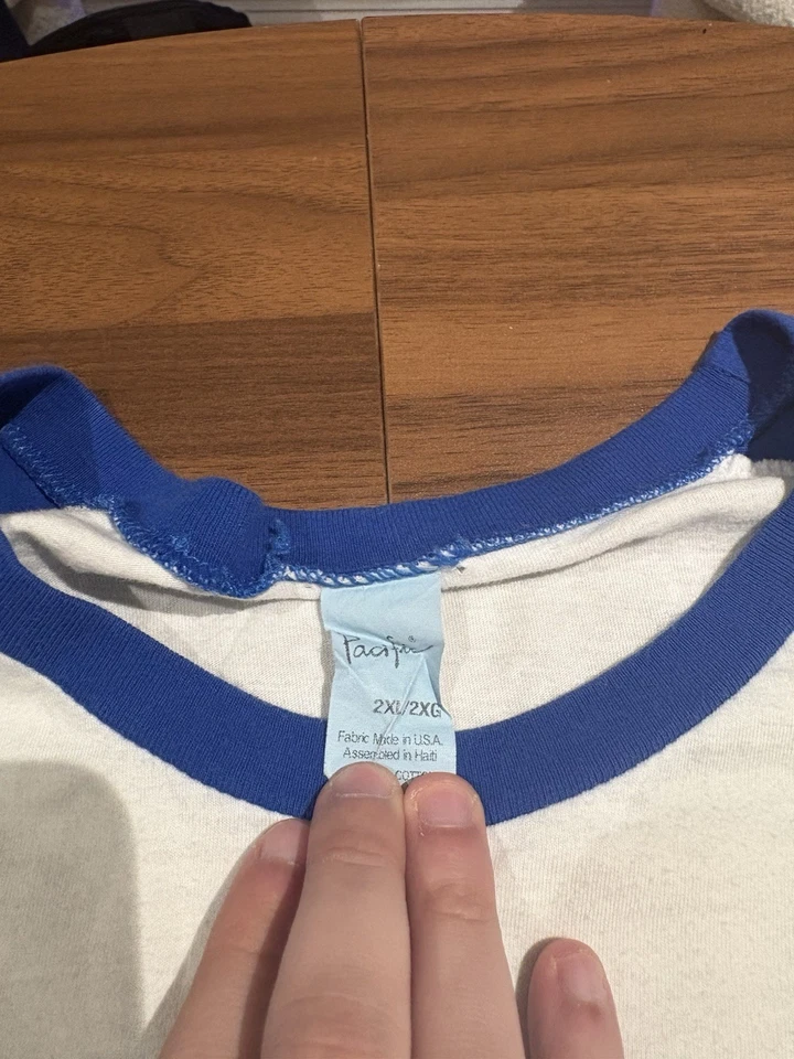 Inédito 2017 Blink 182 Linkin Park NYC Tour Raglan talla XXL Hecho en EE. UU. Foto 4 de 4