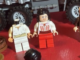 Lego Indiana Jones Minifigure, Parts & Vehicle Lot: From Sets 7622, 7195, 77012.
