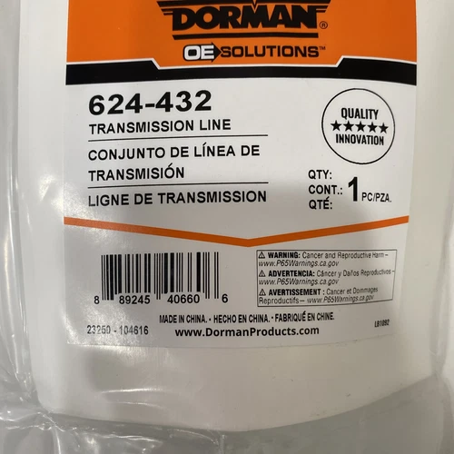 Automatic Transmission Oil Cooler Hose Assembly Dorman 624-432 - Picture 2 of 4