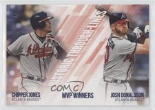 2019 Topps Historic Through Lines Josh Donaldson Chipper Jones #HTL-35 HOF le6