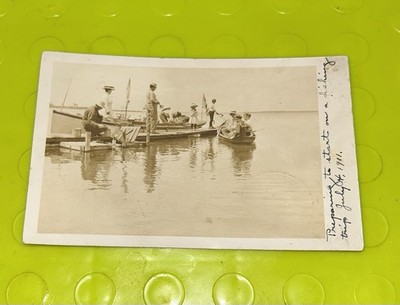 RPPC Start Of Fishing Trip Cass Lake Minnesota Postally Used VG+ Cond