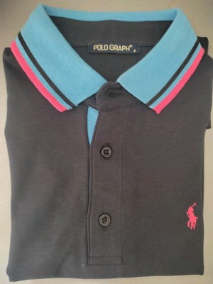 T-Shirt, S, Polo Graph , Blau, Neue , 100% Cotton
