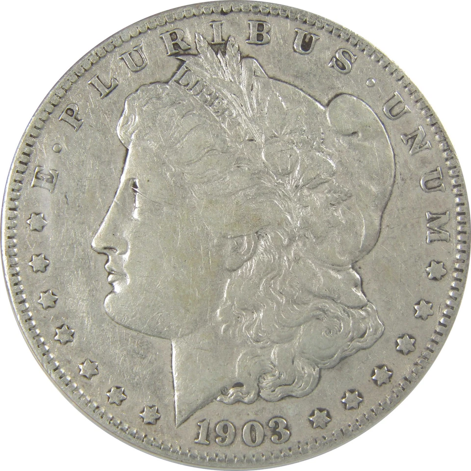 1903 S Morgan Dollar VF 30 Details ANACS Silver $1 Coin SKU:I21743 - Image 3 of 4